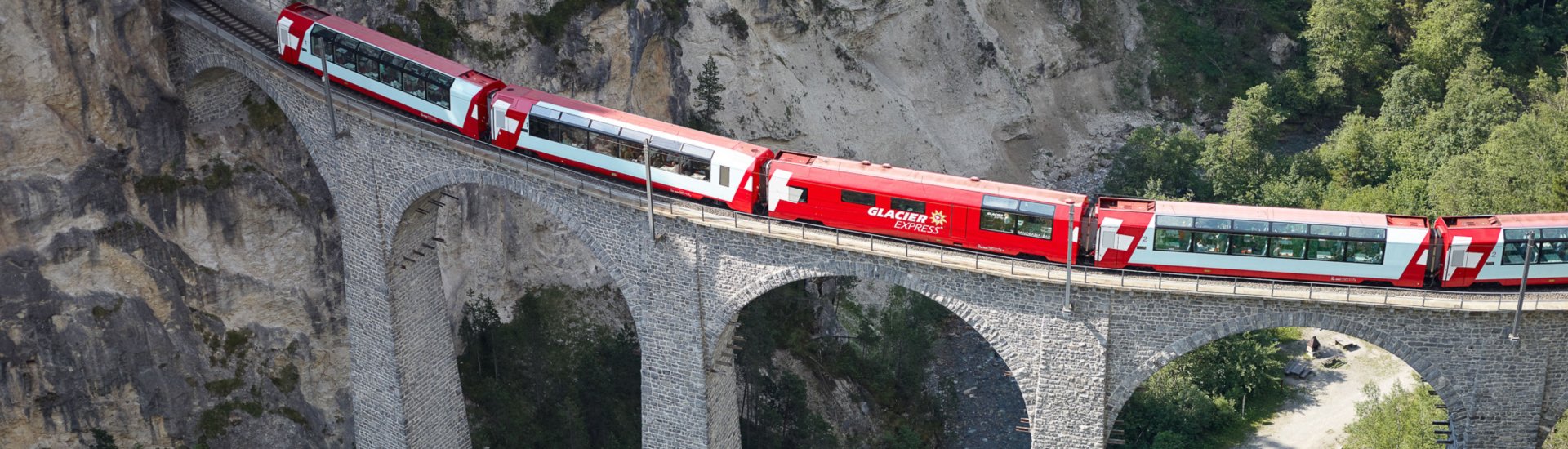 train through Swiss Alps