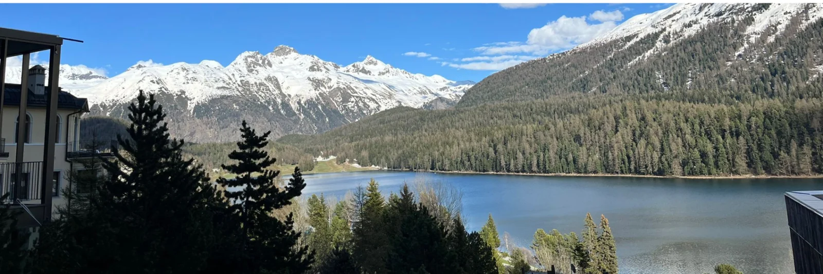 St. Moritz lake with view