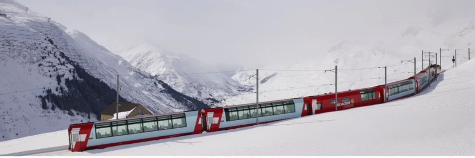 Scenic view from the Glacier Express