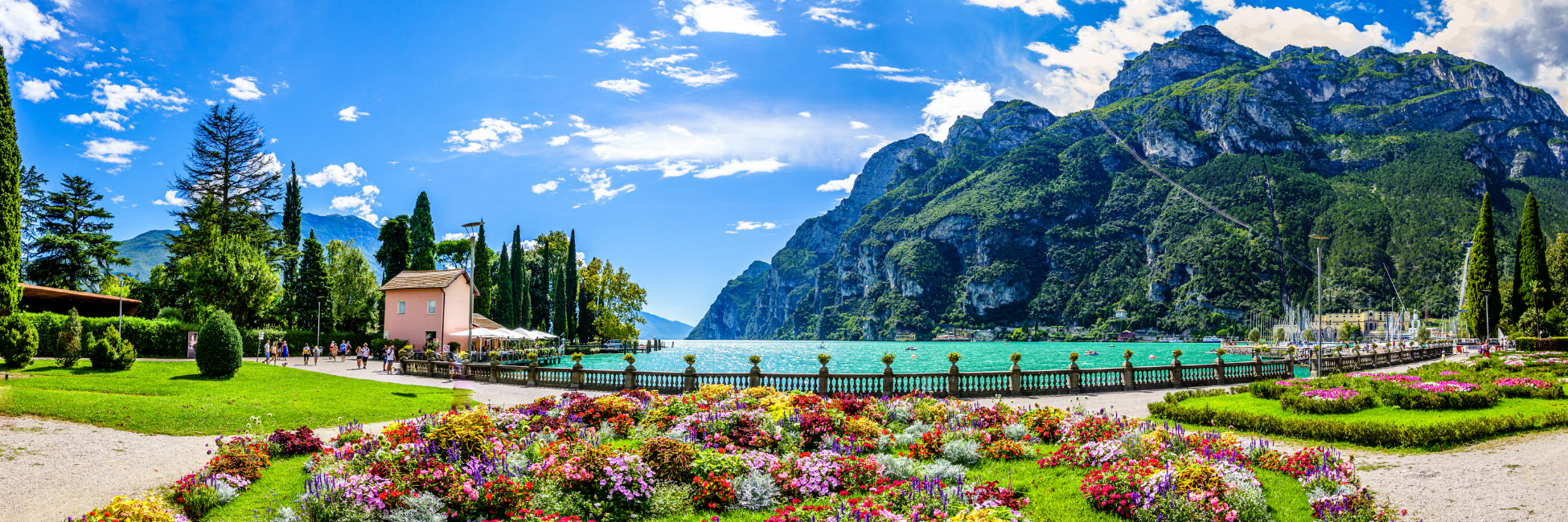 Scenery on a rail holiday to lake garda