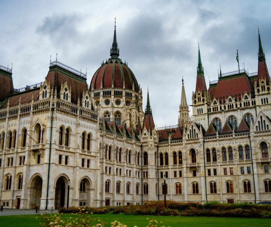 Architecture seen on a Hungary rail tour